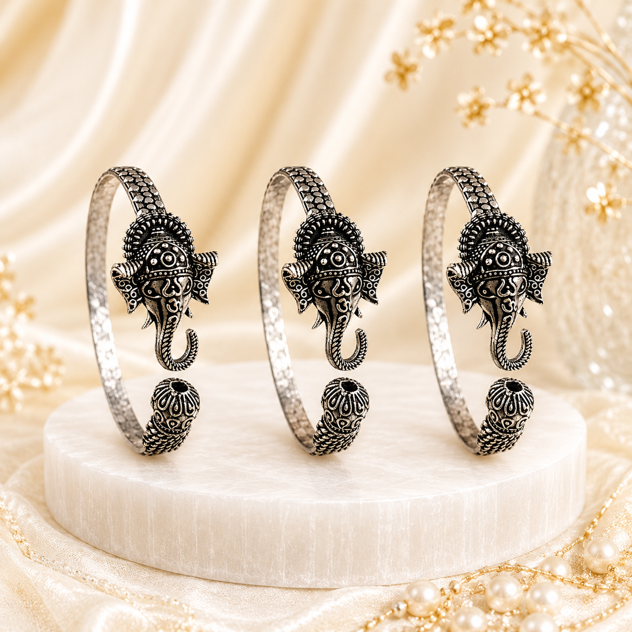 Ganpati Trident Kada – Wisdom, Power & Protection