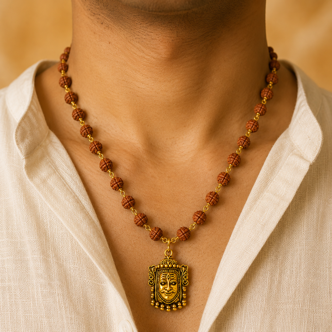 Mahakal Raksha Kavach(Gold Plated) - Free Rudraksha Bracelet