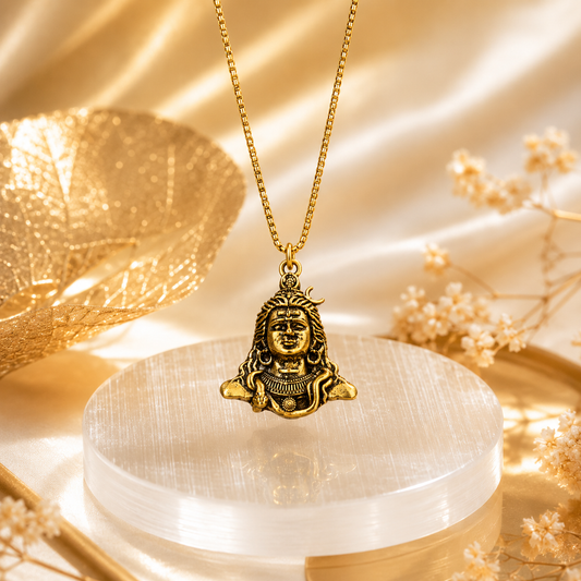 AdiYogi Locket with Chain (24K Gold Plated)