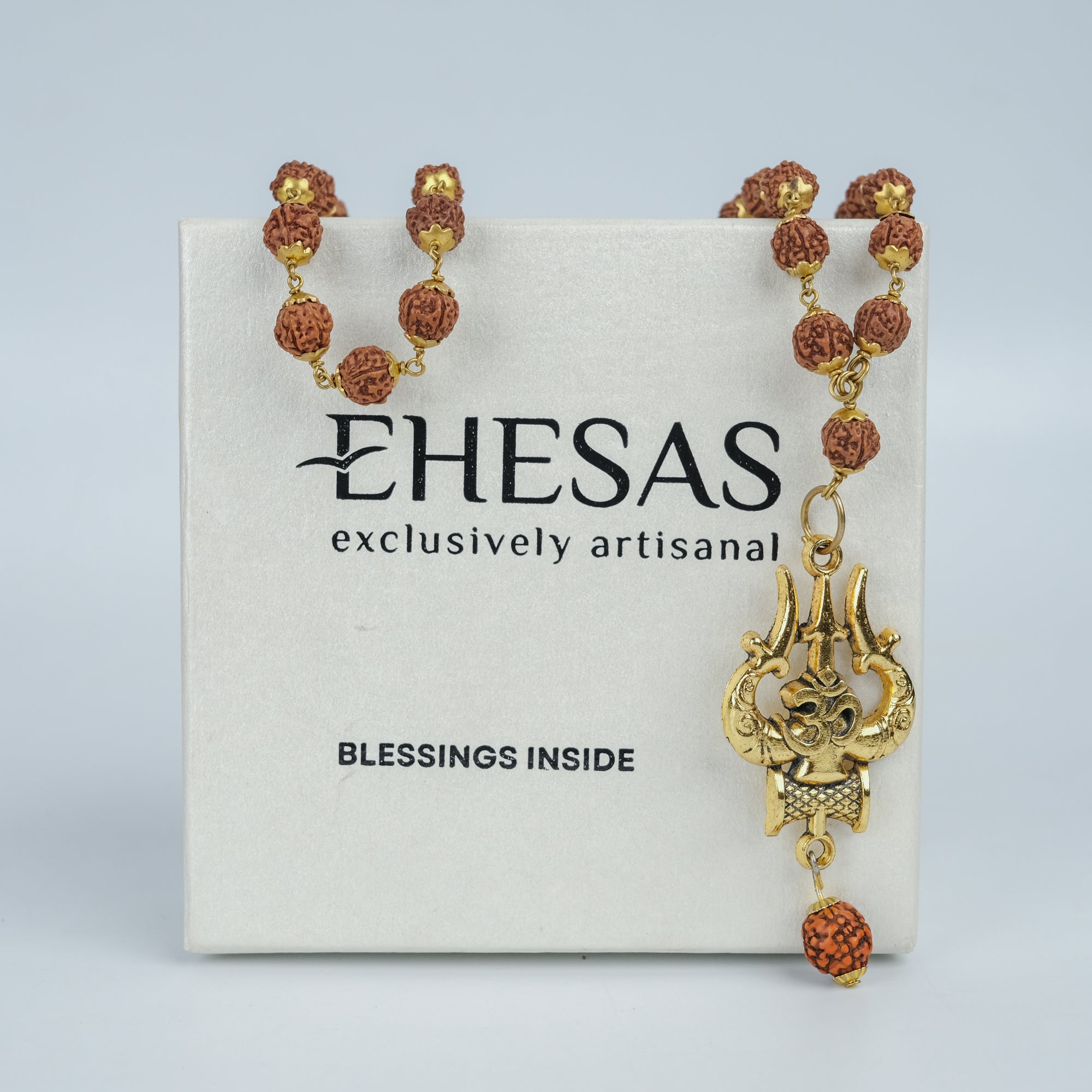 Mahakal Locket with Rudraksha Mala - Free Rudraksha Bracelet