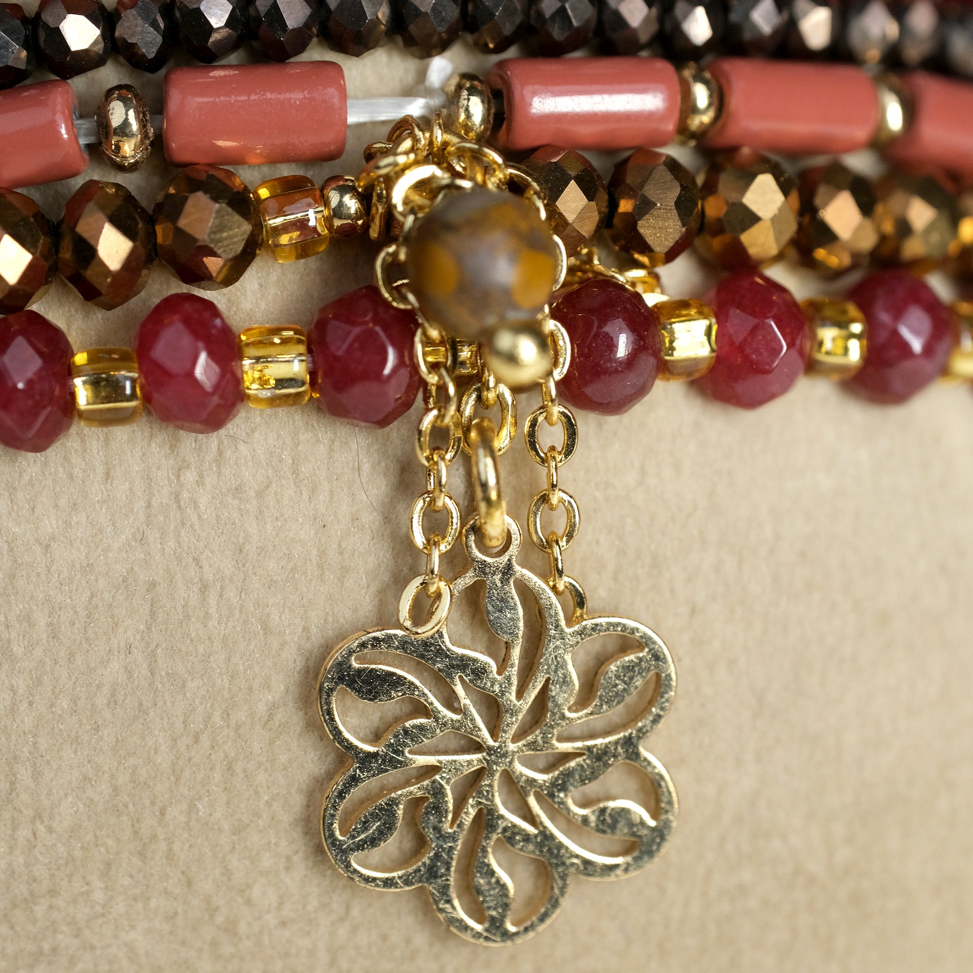 The Confidence Booster Stack - Carnelian ( Set of 6 Bracelets )