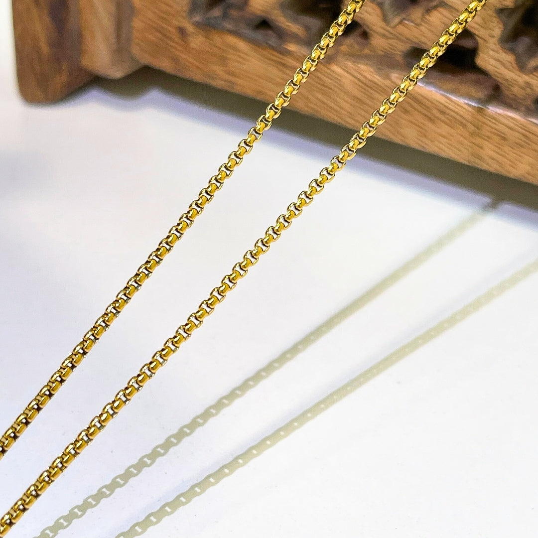 Ganesh Ji Locket with Chain (24K Gold Plated) - Free Rudraksha Bracelet