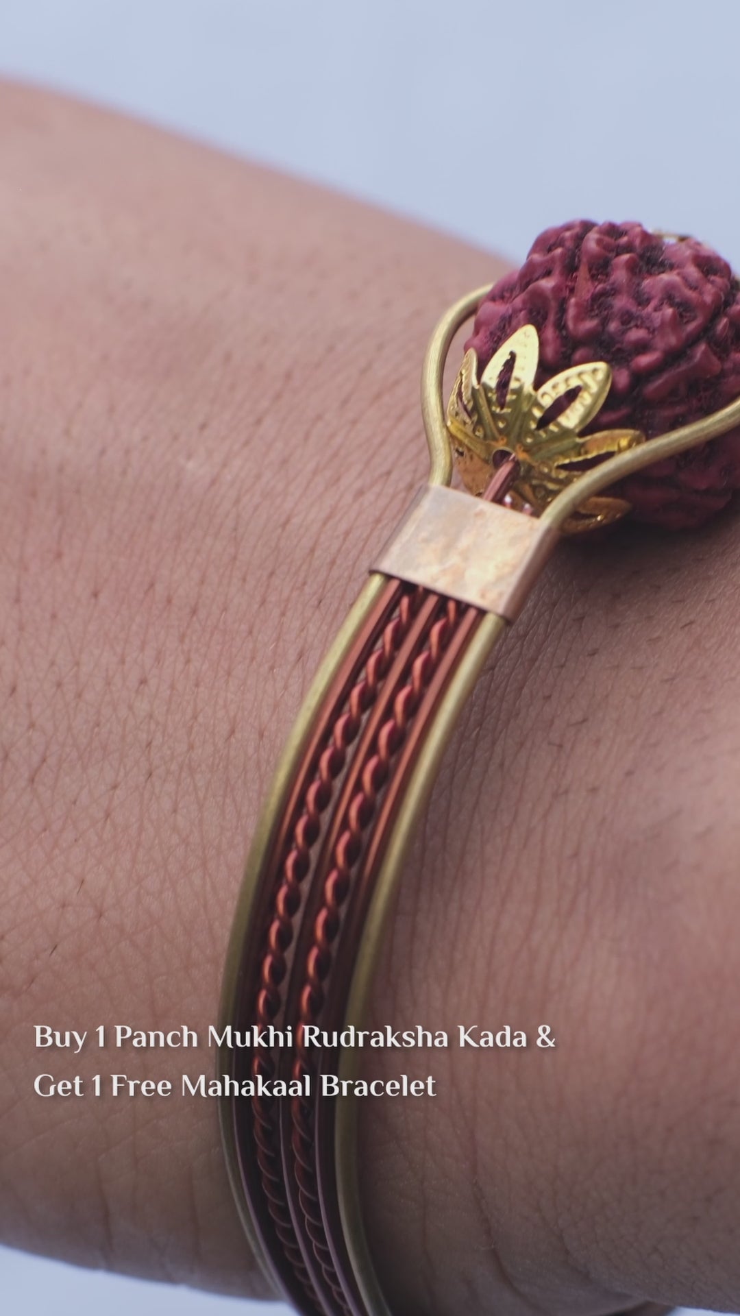 Mahalakshmi Rudraksha Kada ( Free Rudraksha Bracelet )