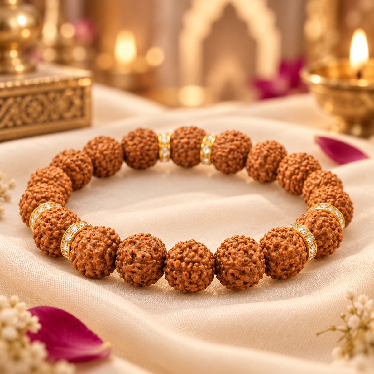 🎁 Authentic 5 Mukhi (Five-faced) Rudraksha Bracelet (100% off)