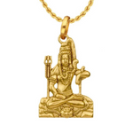 Golden Mahadev Locket with Trishul