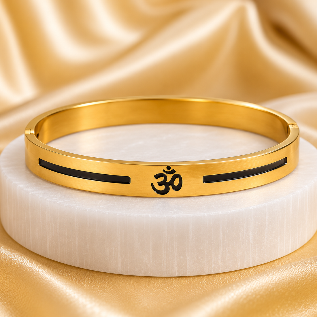 The Resilience Kada ( 18 K Gold Plated ) - Om2