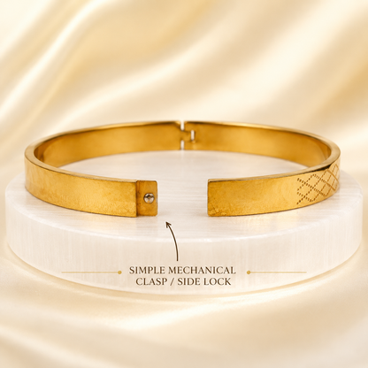 The Resilience Kada ( 18 K Gold Plated ) - Om 1