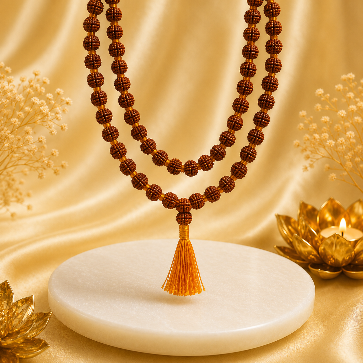 Authentic 5 Mukhi (Five-faced) Rudraksha Mala