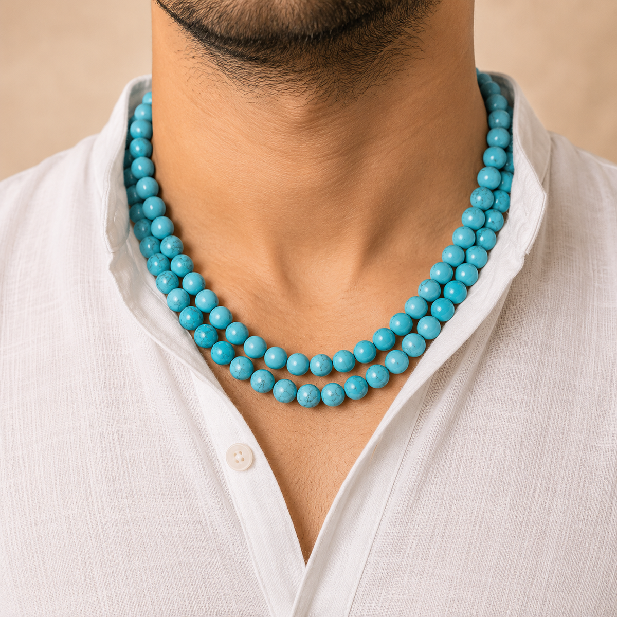The Irani Firoza String ( Turquoise Stone )  108 Beads