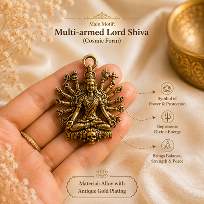 The Akhanda Shiv Locket: Cosmic Strength &amp; Spiritual Harmony