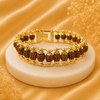 5-MUKHI RUDRAKSHA BRACELET WITH METAL CAPPING