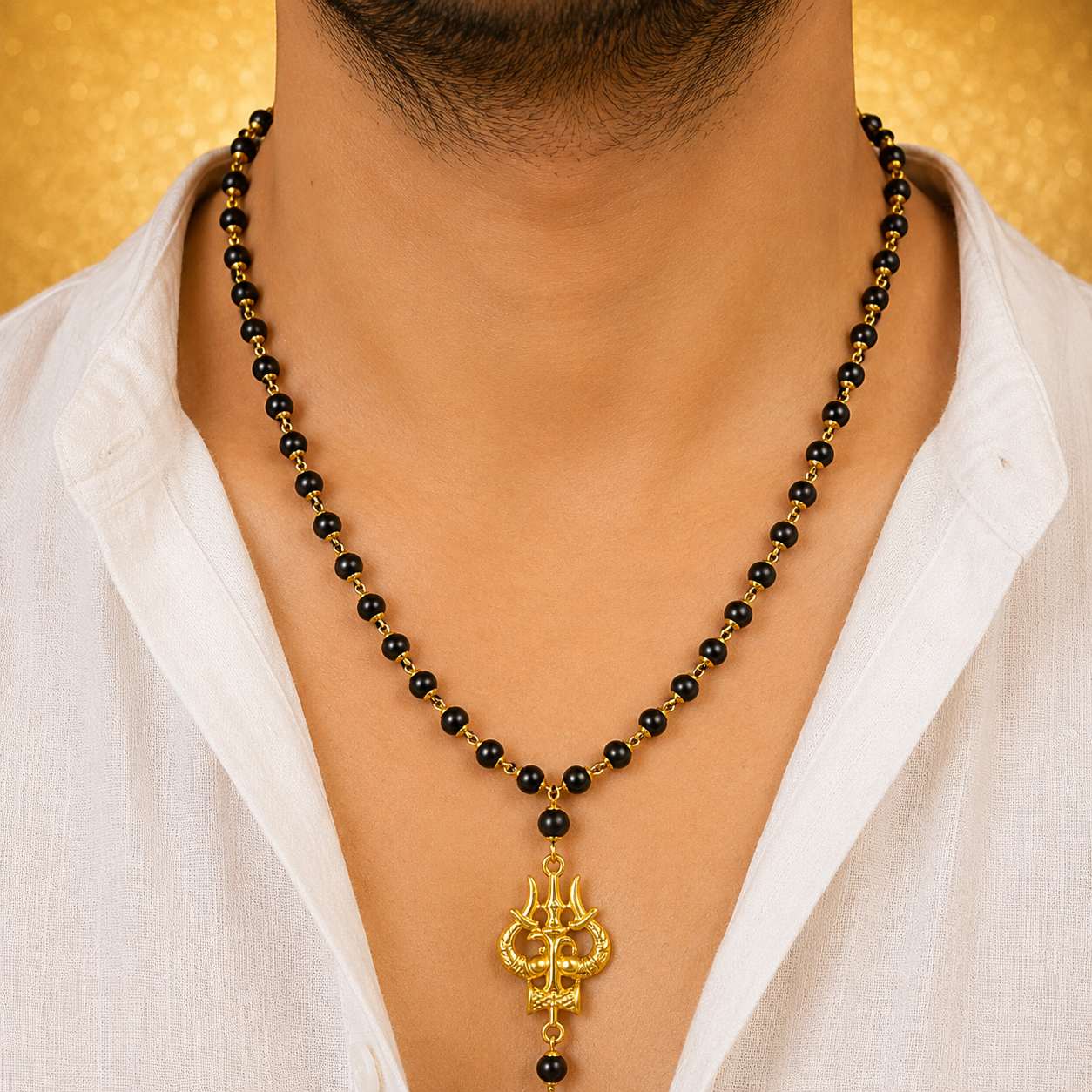 The Original Karungali Mala with 18 K Gold Plating