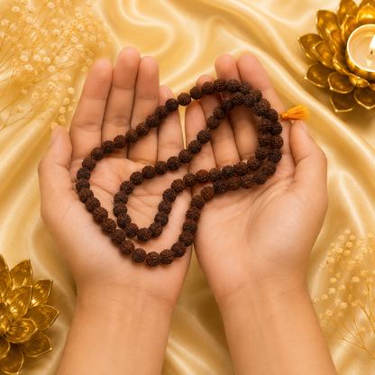 Authentic 5 Mukhi (Five-faced) Rudraksha Mala