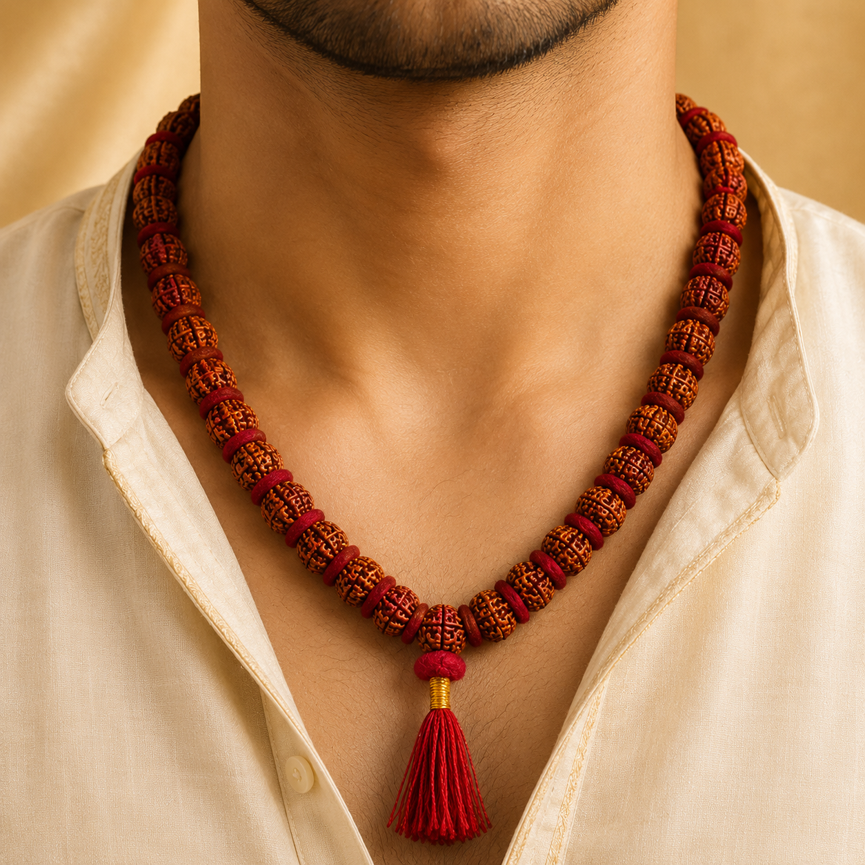 5 Mukhi Natural Rudraksh Kantha Mala