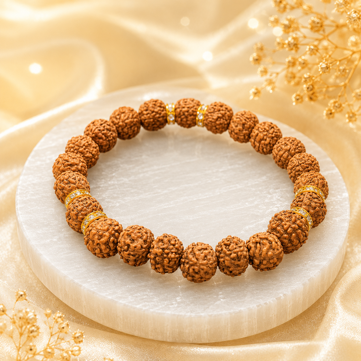 Authentic 5 Mukhi (Five-faced) Rudraksha Bracelet