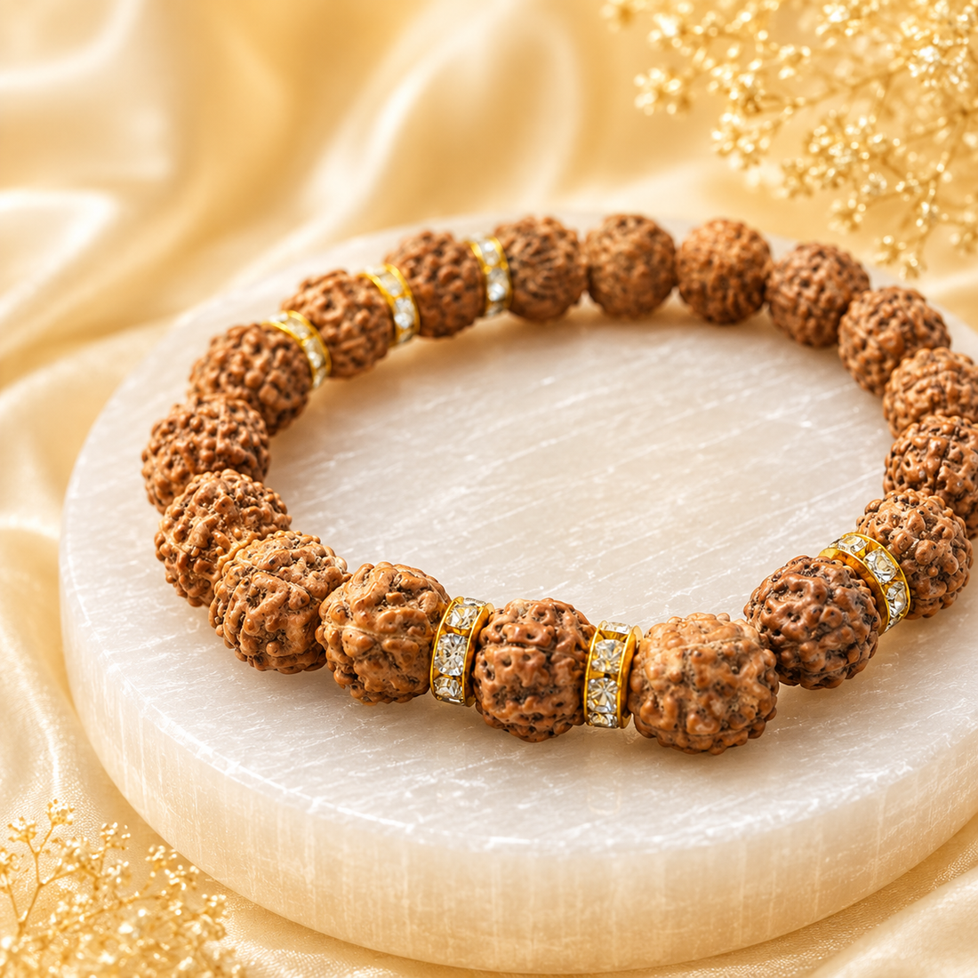 Authentic 5 Mukhi (Five-faced) Rudraksha Bracelet