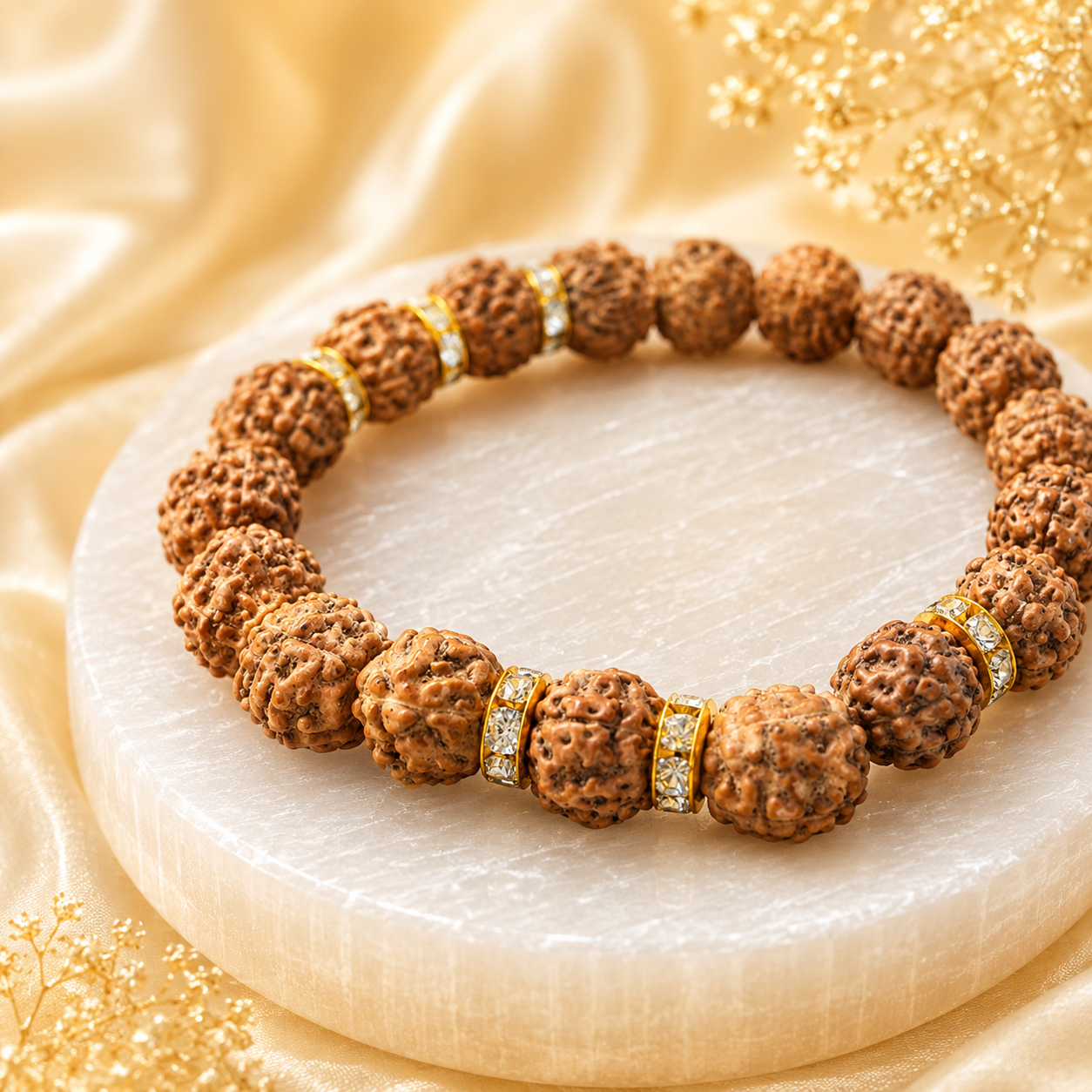 Authentic 5 Mukhi (Five-faced) Rudraksha Bracelet