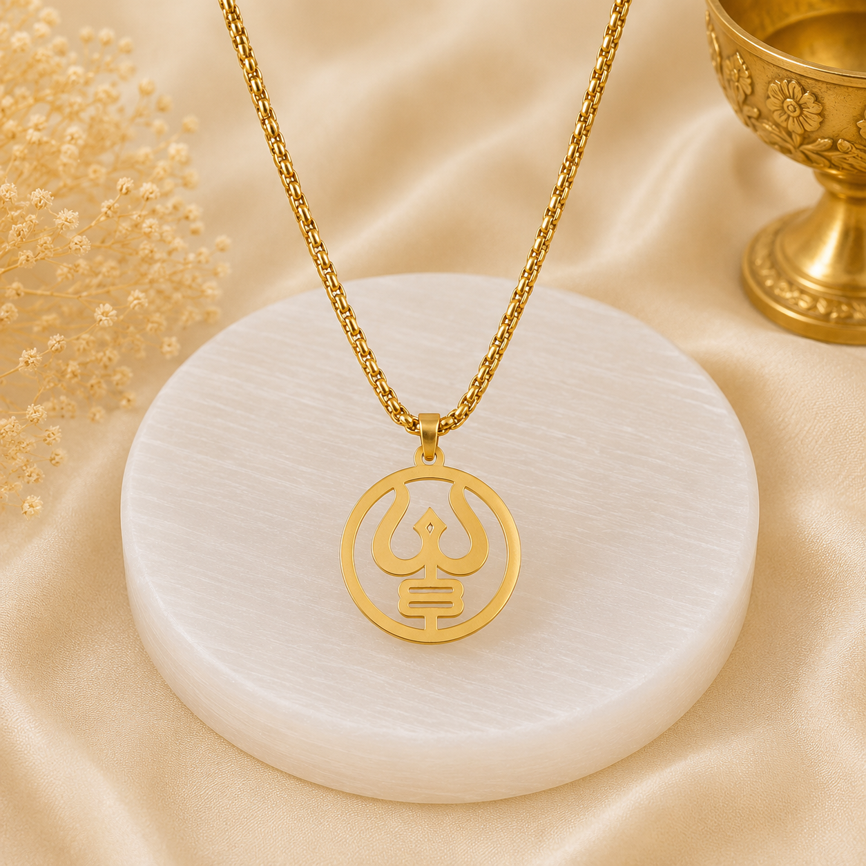 The Resilience Locket With Chain - Rudra