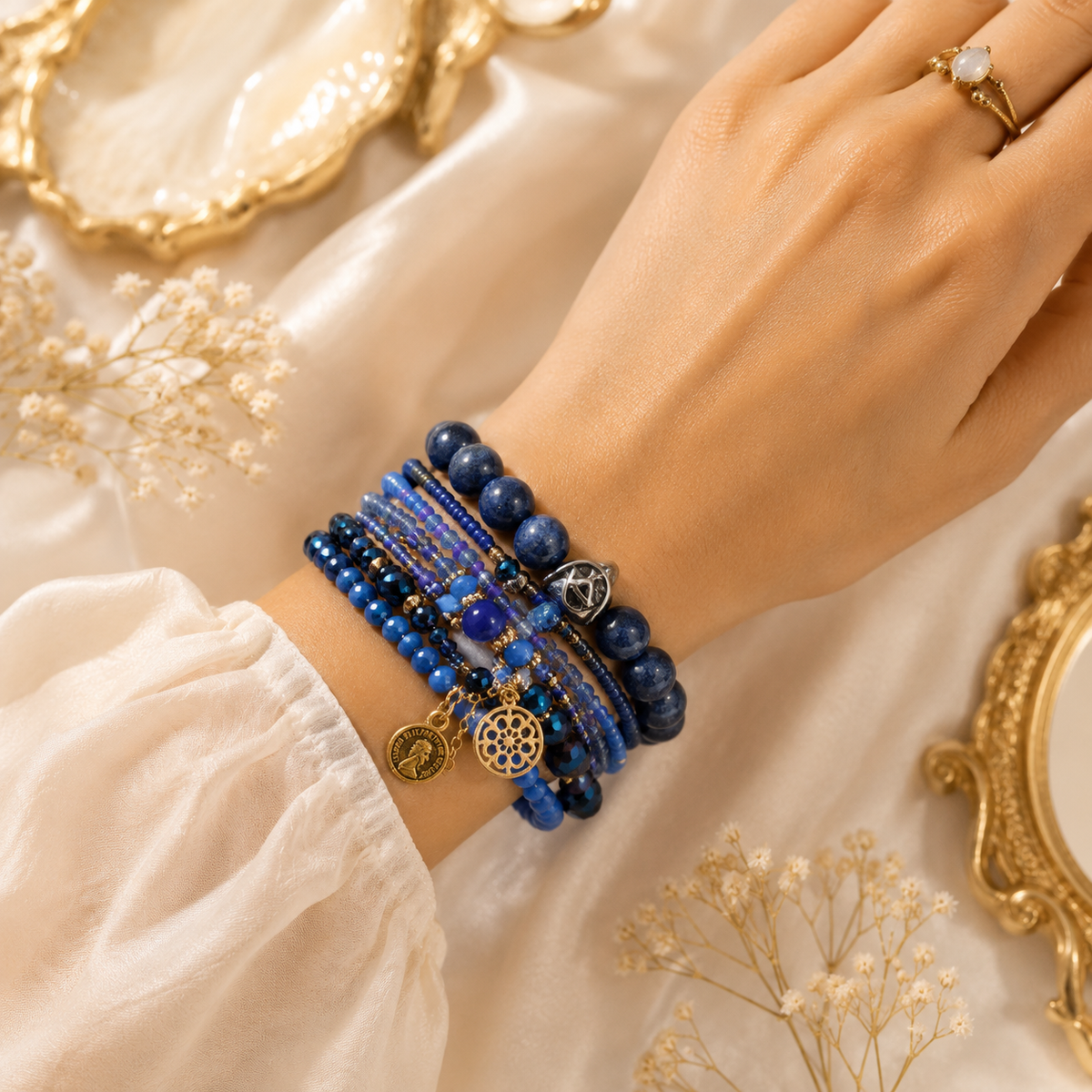 Lapiz Lazuli ( Set of 6 Bracelets )