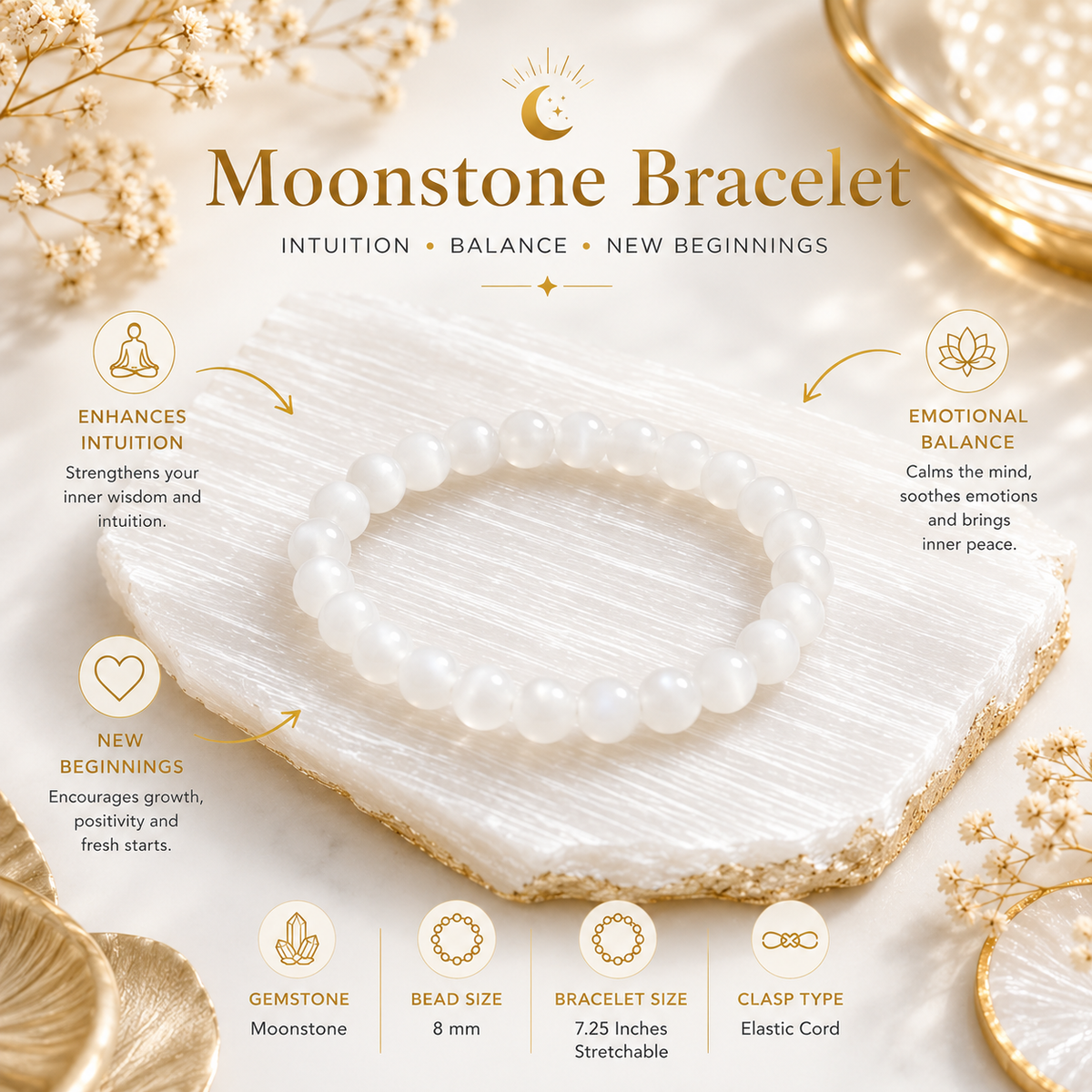 Moon Stone Bracelet