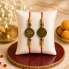 Pyrite Zibu Rakhi – Sacred Circle ( PACK OF 2 )