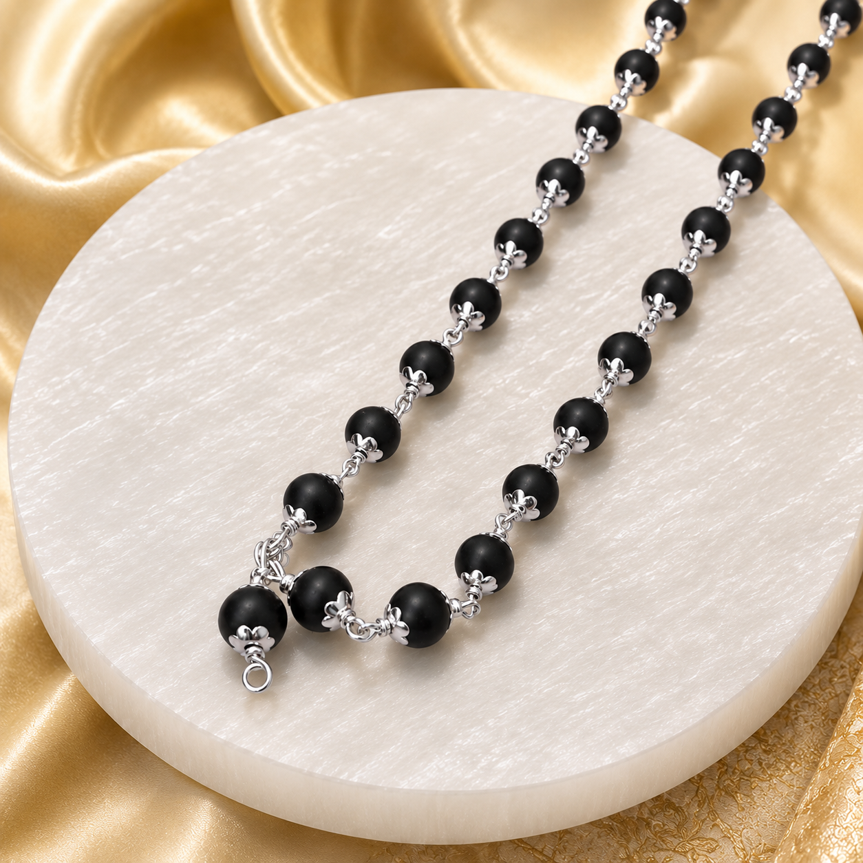 The Original Karungali Mala (In Pure Silver)