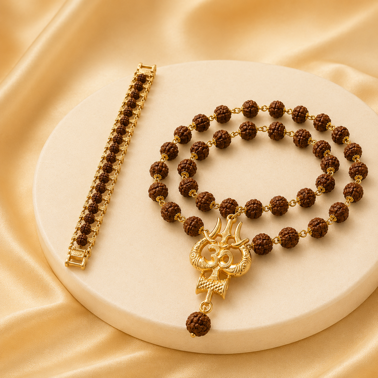 Mahakal Mala and Bracelet Combo