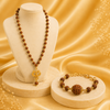 Mahakaal Mala and Panch Mukhi Bracelet ( gold capping )
