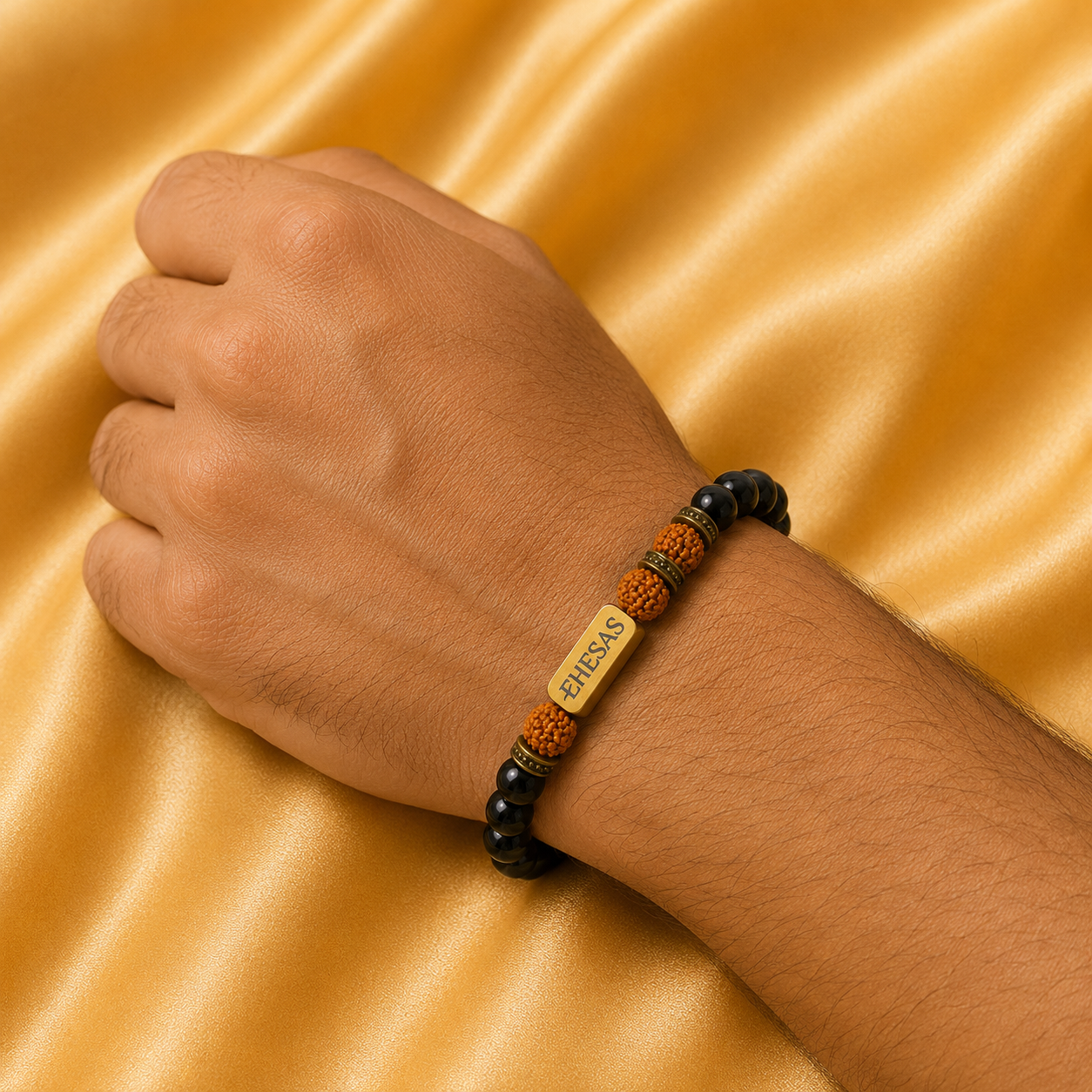 Rudraksha + Black Tourmaline/Onyx