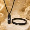 The Resilience Kada with Locket Combo - Black Titanium