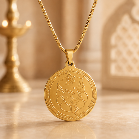 The Resilience Locket With Chain - Ganesh