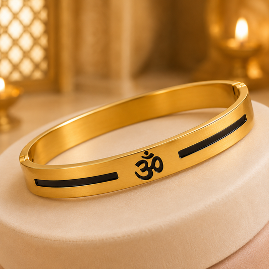 The Resilience Kada ( 18 K Gold Plated ) - Om2