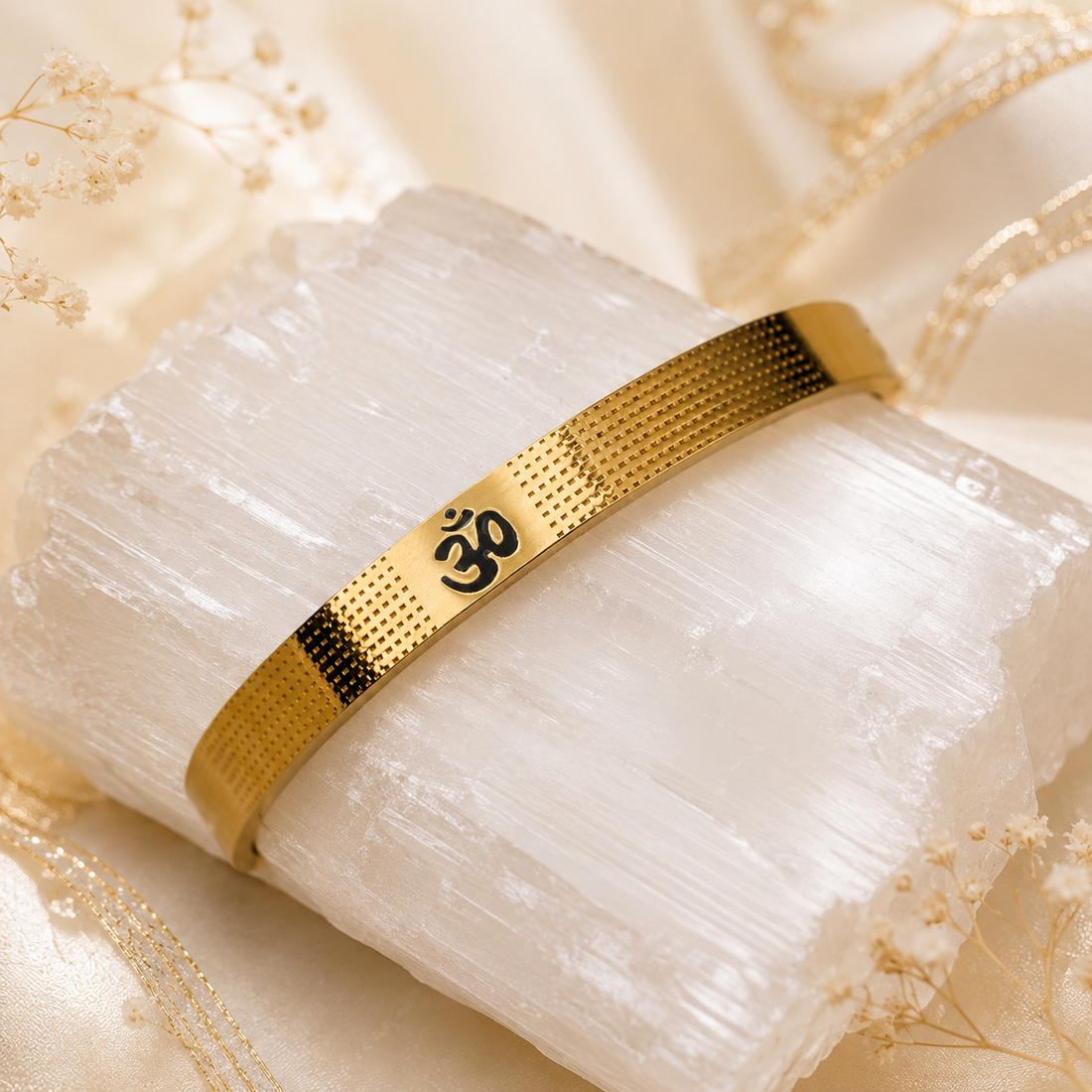 The Resilience Kada ( 18 K Gold Plated ) - Om3