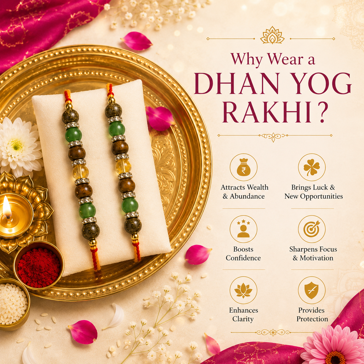 DHAN YOG RAKHI (Pack of 2 )