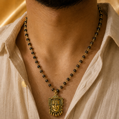Mahakal Raksha Kavach(Gold Plated) - Free Rudraksha Bracelet