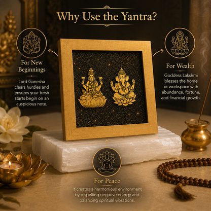 Ganesh Lakshmi Yantra - New beginnings Wealth &amp; Peace