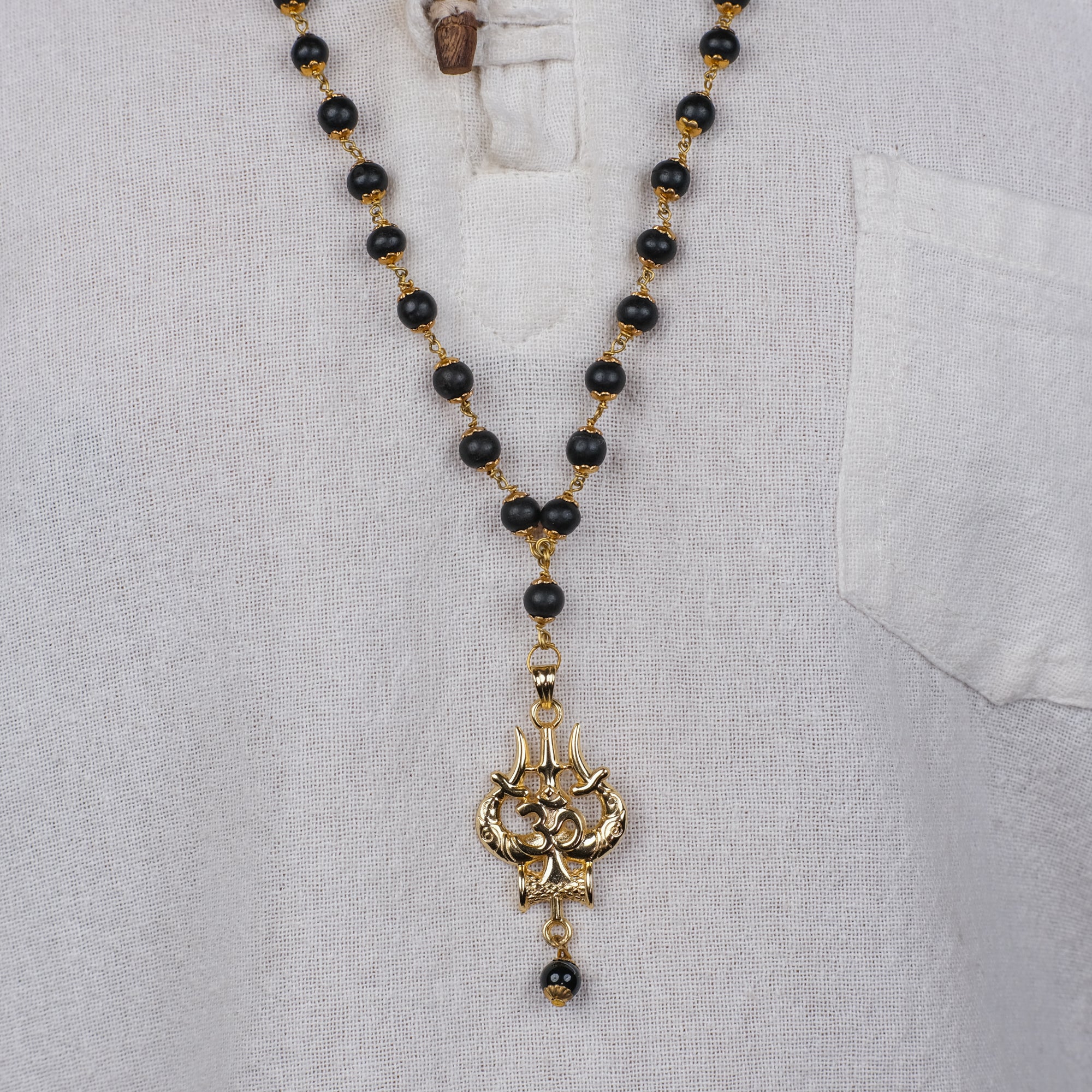 The Original Karungali Mala with 18 K Gold Plating