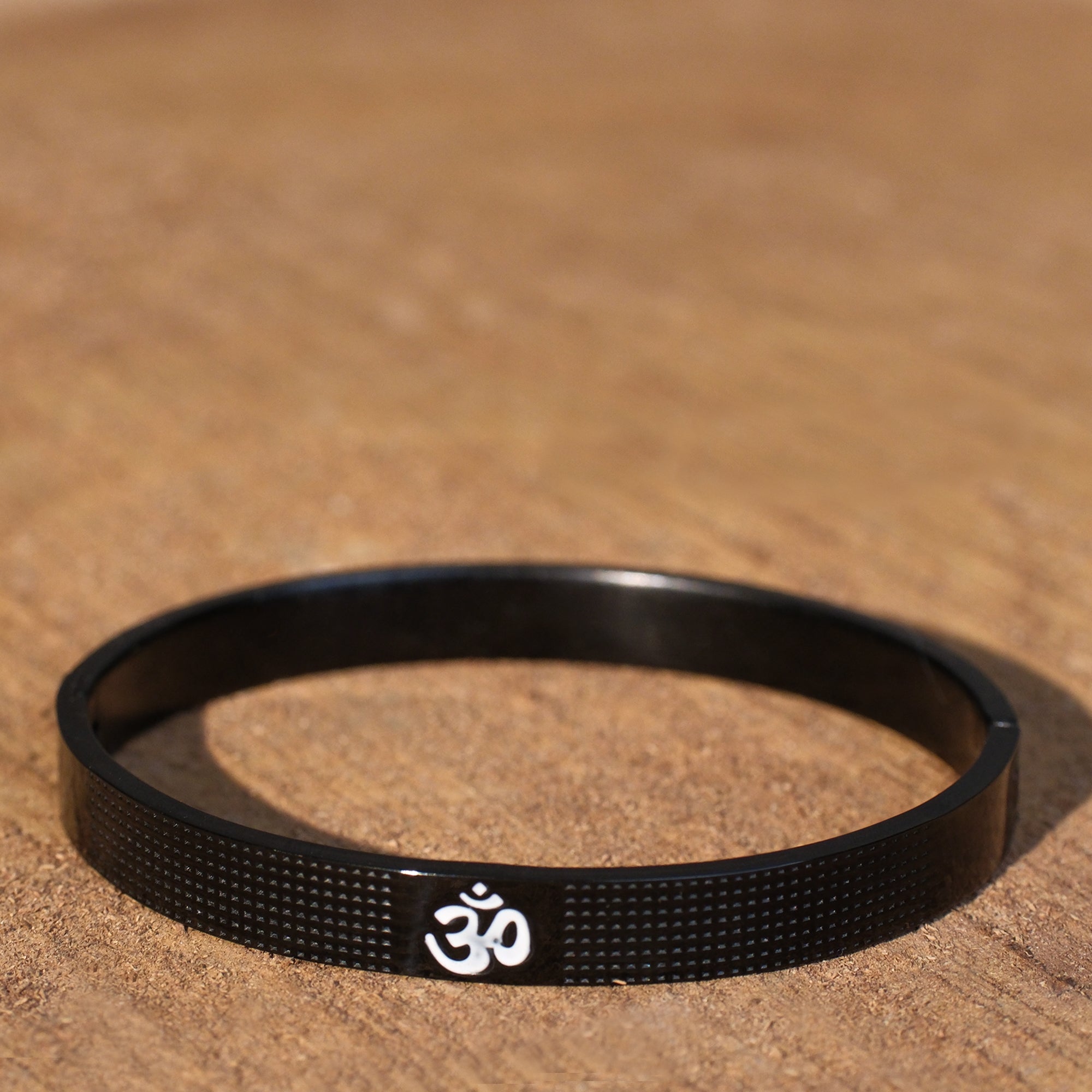 The Resilience Kada with Locket Combo - Black Titanium