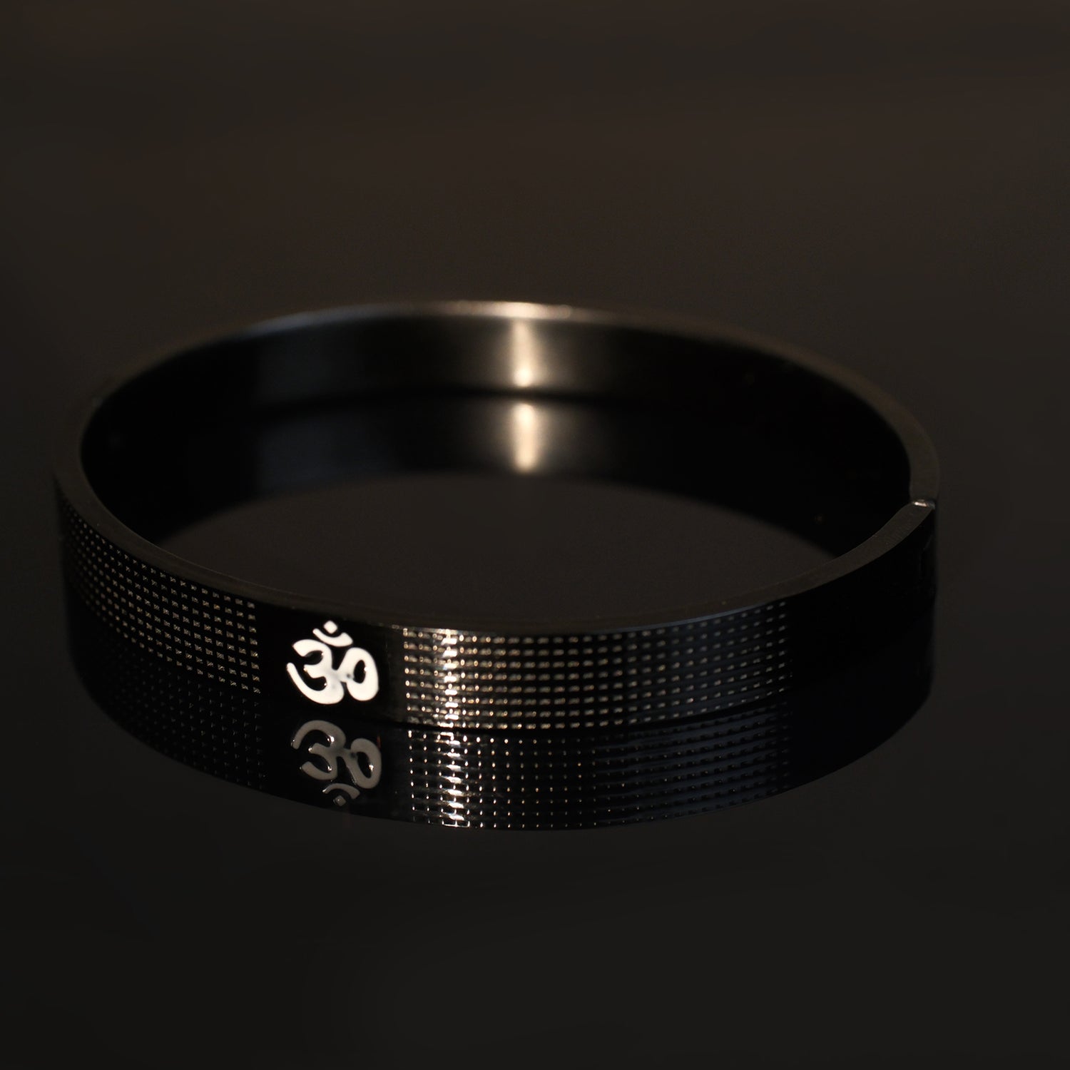The Resilience Kada with Locket Combo - Black Titanium