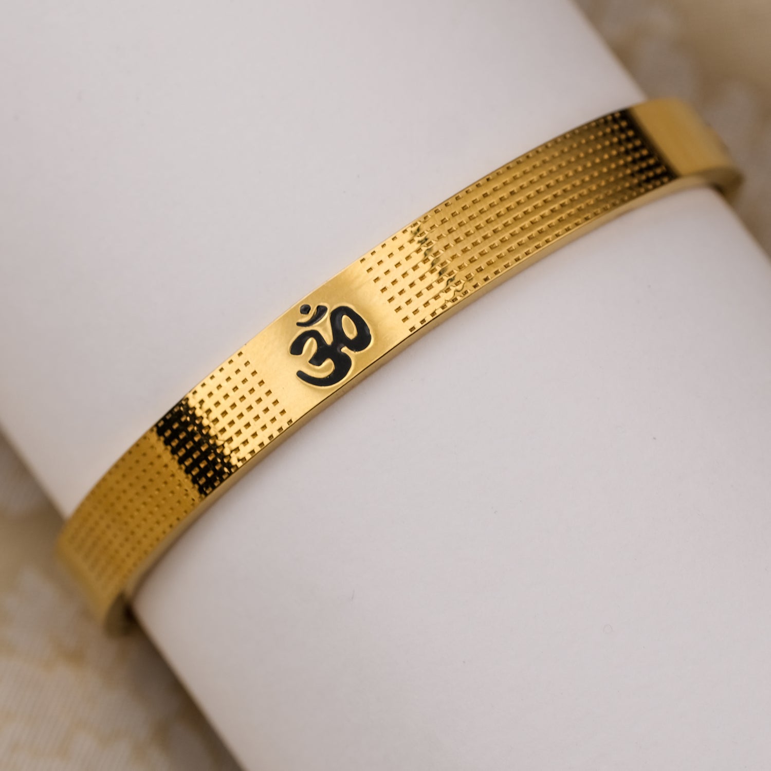 The Resilience Kada ( 18 K Gold Plated ) - Om3