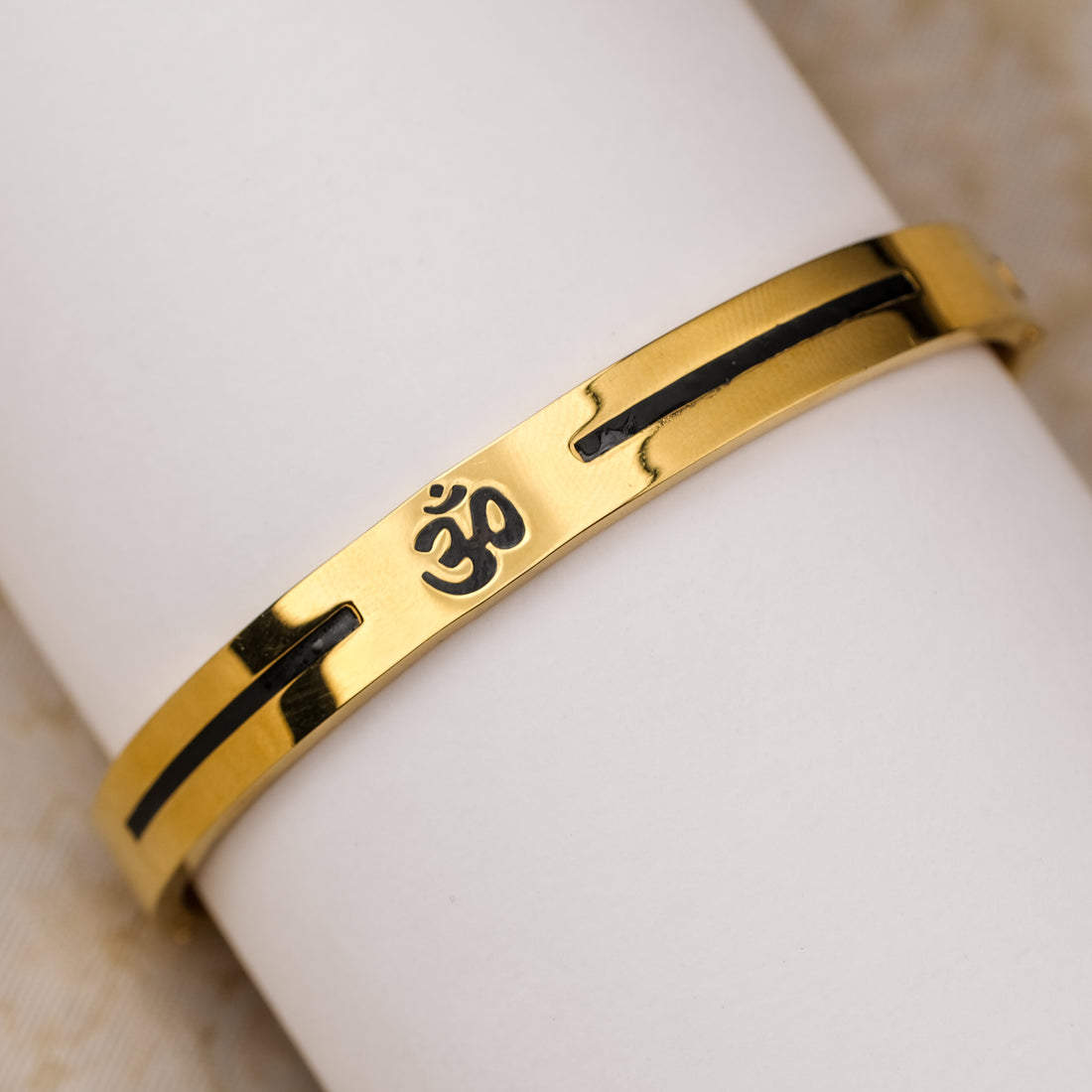 The Resilience Kada ( 18 K Gold Plated ) - Om2