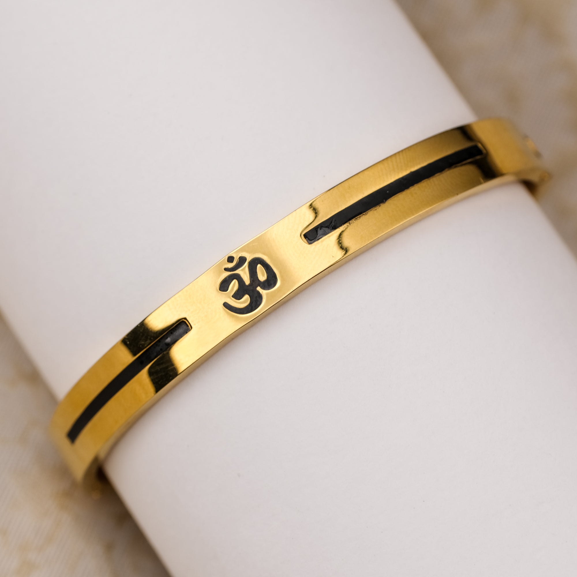 The Resilience Kada ( 18 K Gold Plated ) - Om2