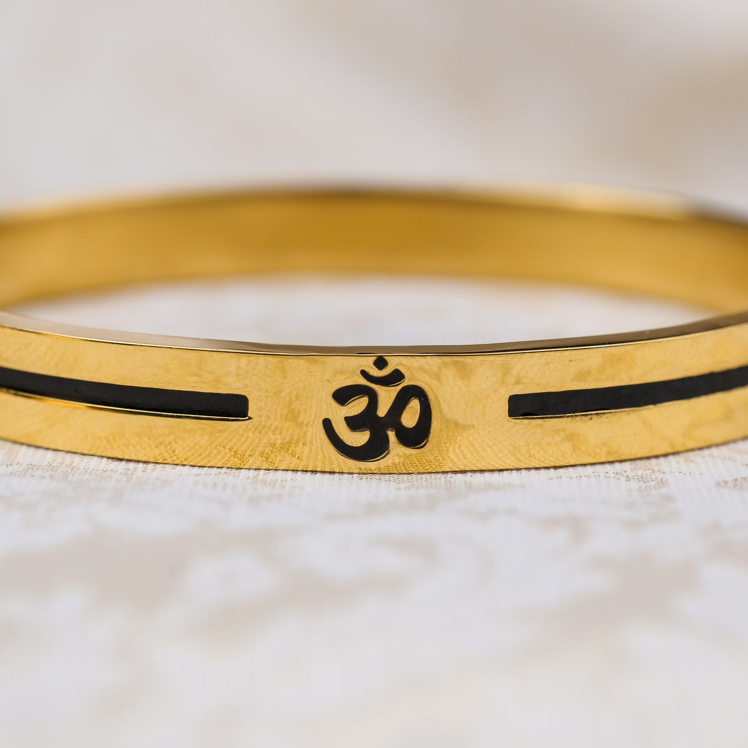 The Resilience Kada ( 18 K Gold Plated ) - Om2