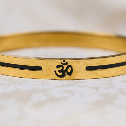 The Resilience Kada ( 18 K Gold Plated ) - Om2