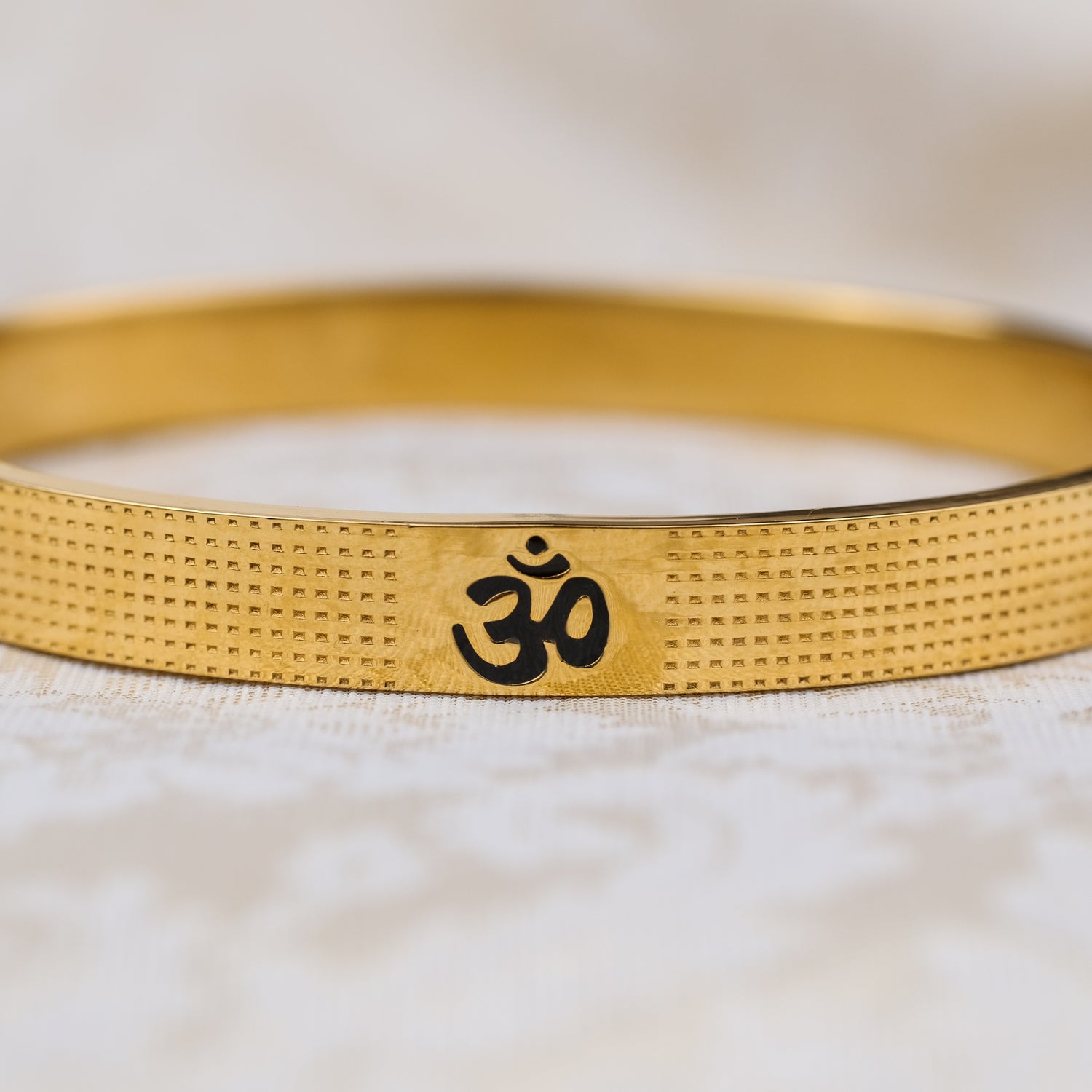The Resilience Kada ( 18 K Gold Plated ) - Om3