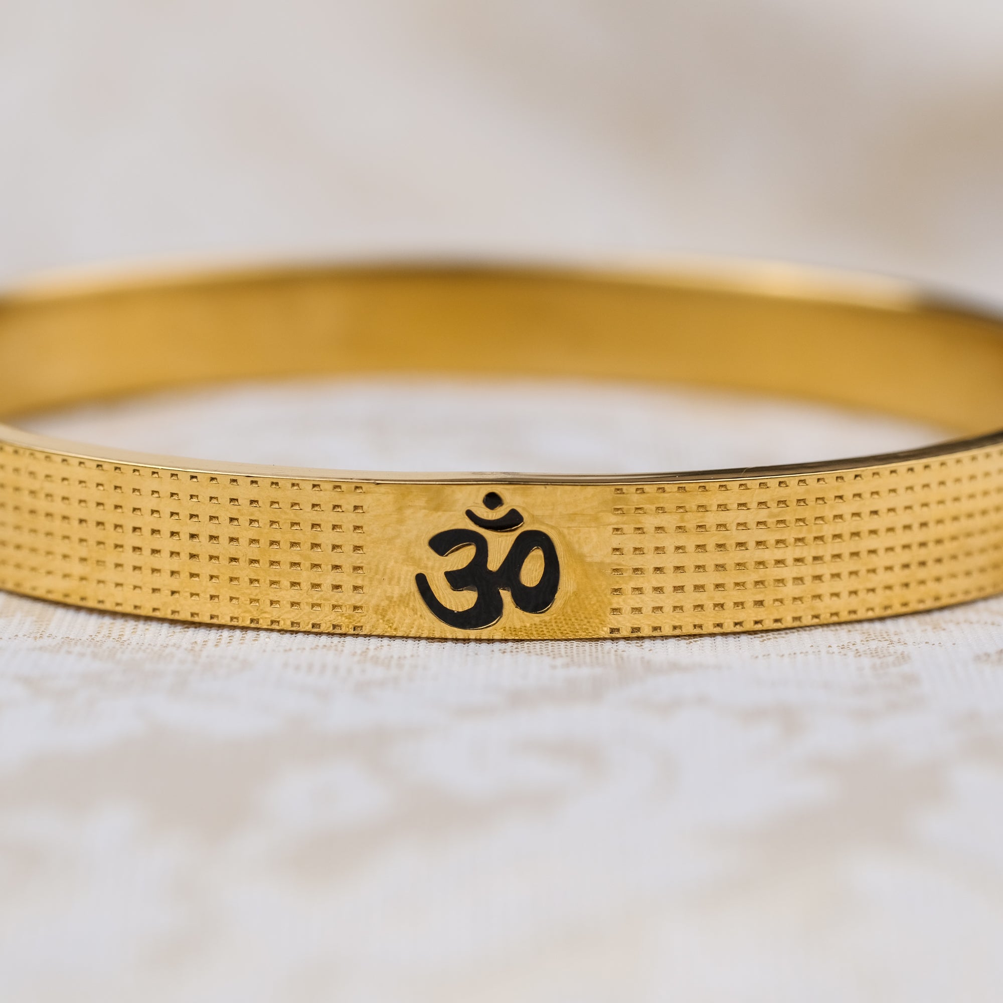 The Resilience Kada ( 18 K Gold Plated ) - Om3