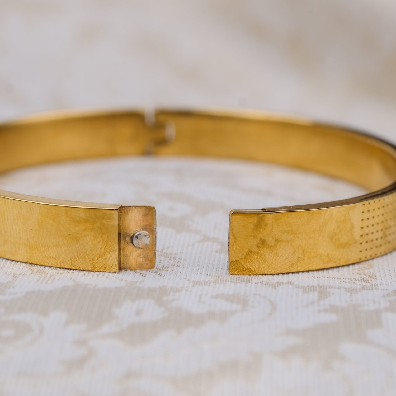 The Resilience Kada ( 18 K Gold Plated ) - Om3