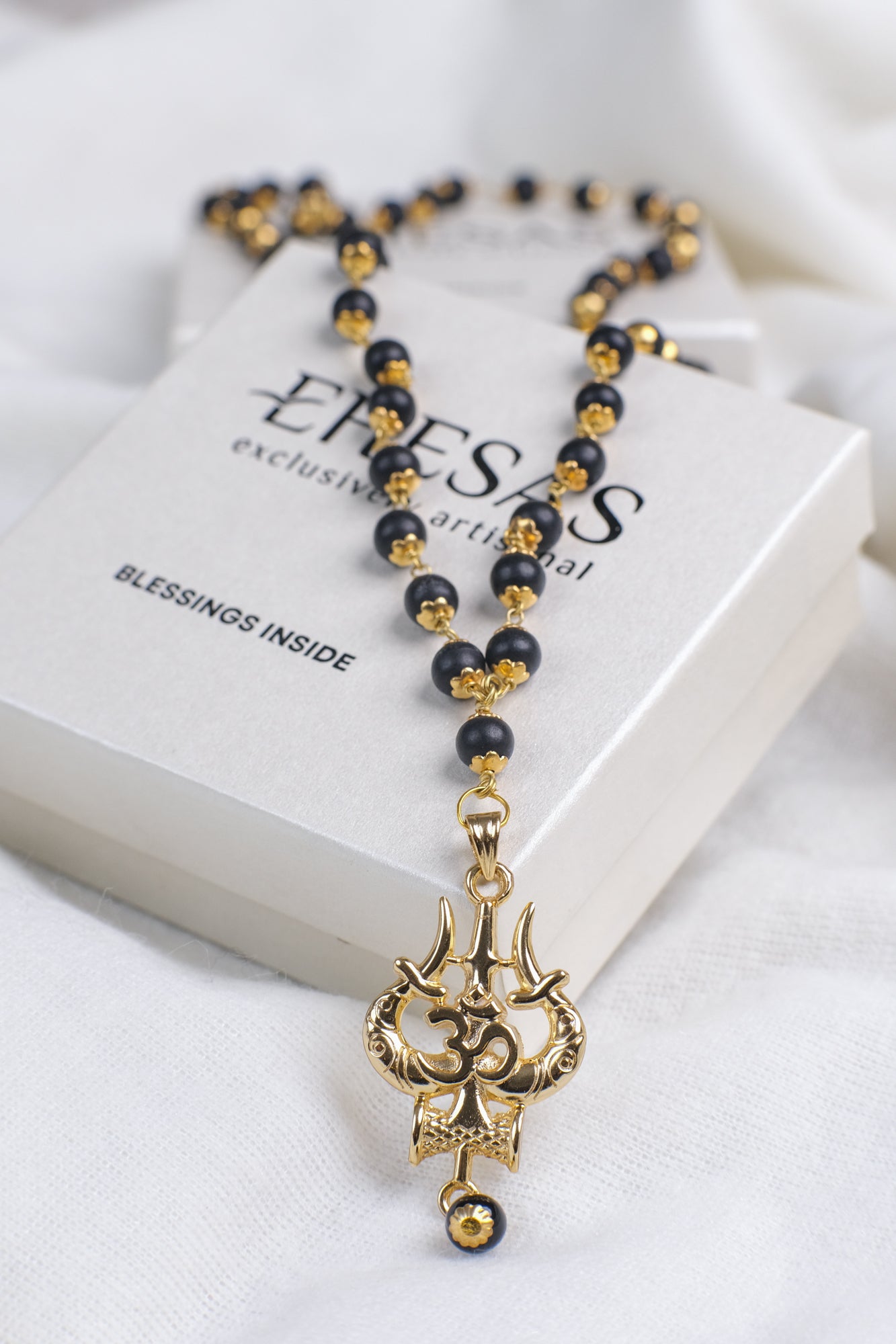 The Original Karungali Mala with 18 K Gold Plating