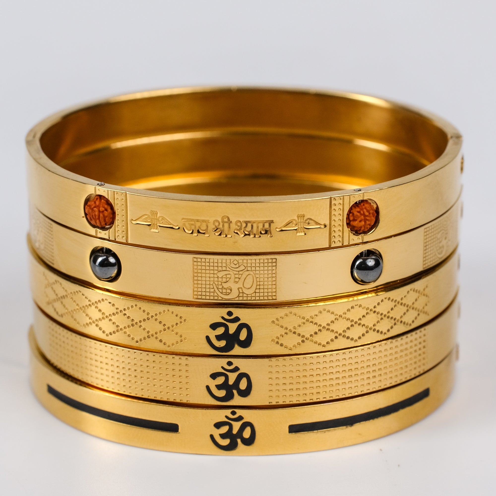 The Resilience Kada ( 18 K Gold Plated ) - Om2