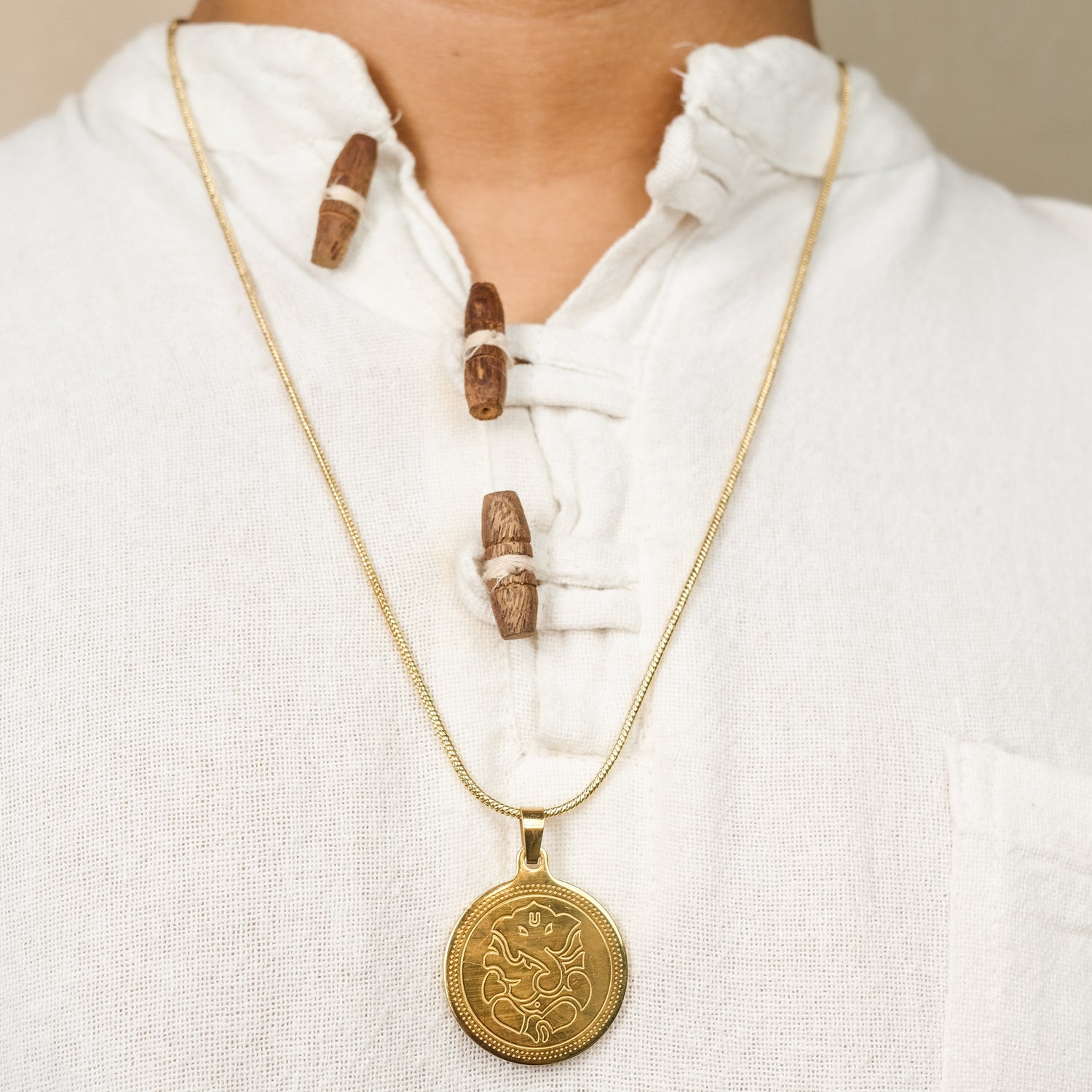 The Resilience Locket With Chain - Ganesh